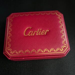 Red Cartier Bracelet Box, Empty